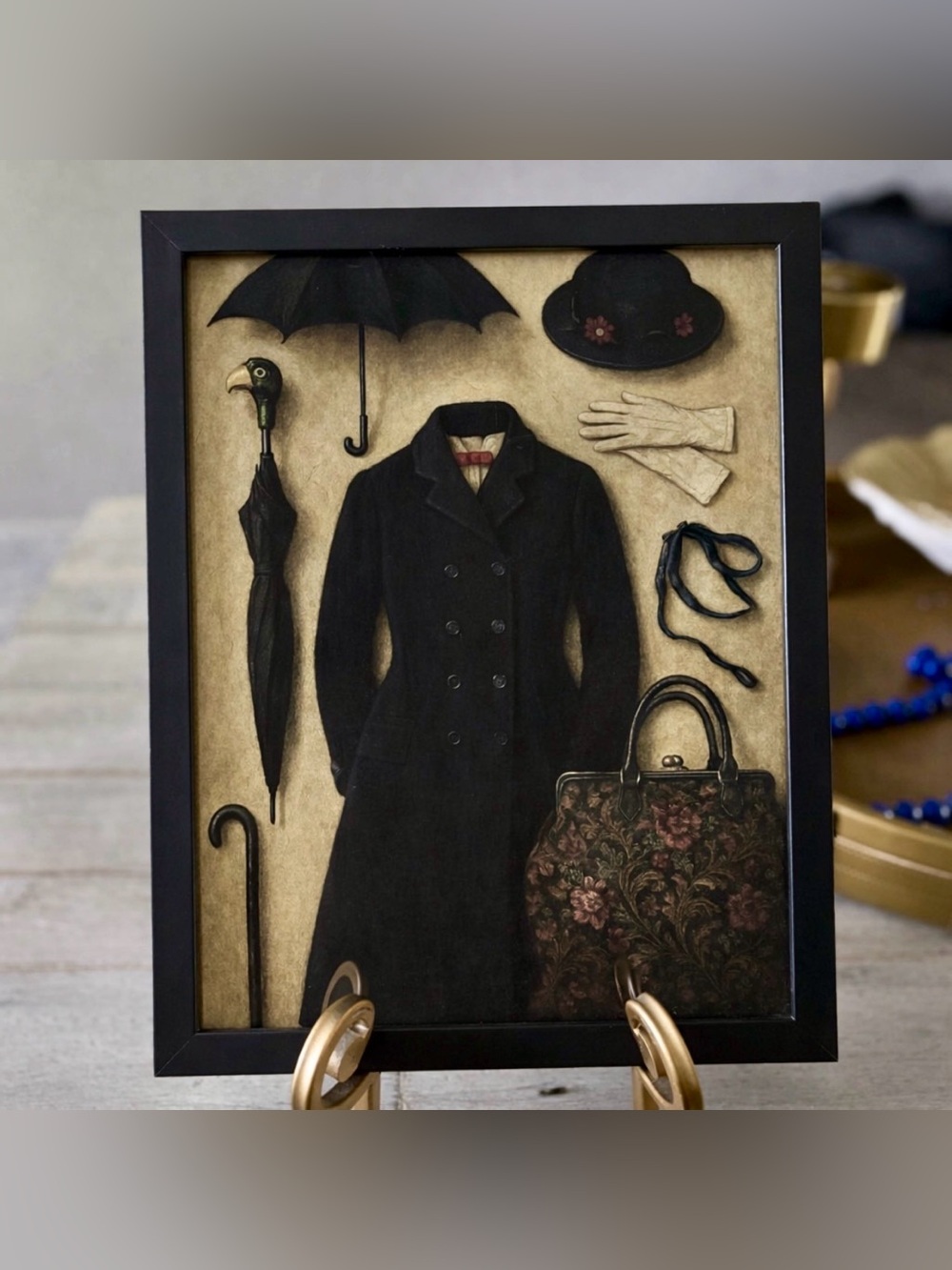 Mary Poppins Ensemble • Framed 8x10 Art Print • Vintage Disney‑Inspired Decor